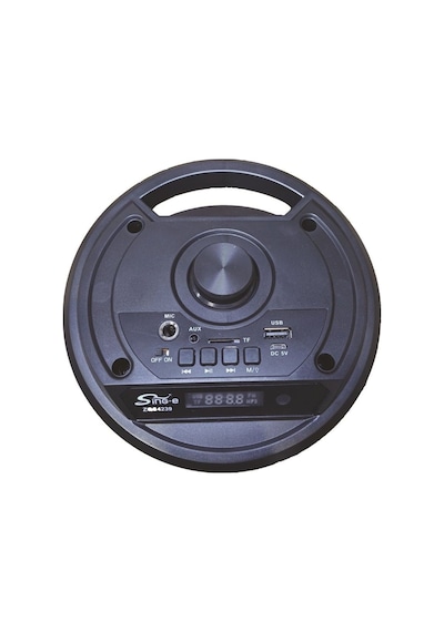 Karaoke Mikrofonlu Bluetooth Hoparlör Şarjlı Taşınabilir Led Işıklı Speaker 2x8w