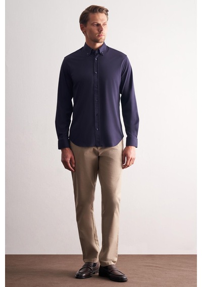 İmza Lacivert Düğmeli Yaka Örme Uzun Kol Performans Ürün Slim Fit Esnek Gömlek 1004255270 Lacivert İmza Lacivert Düğmeli Yaka Örme Uzun Kol Performans Ürün Slim Fit Esnek Gömlek 1004255270 Lacivert