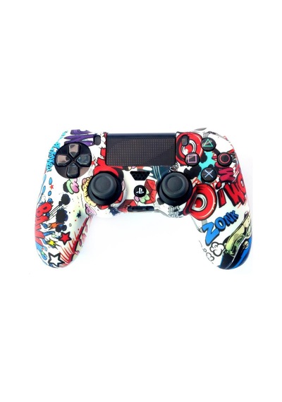 Playstation 4 Desenli Kol Koruyucu Silikon Kılıf 10p4