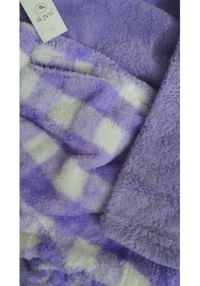 Alperi Uzun Kol Welsoft Pelüş Pijama Takımı Lila