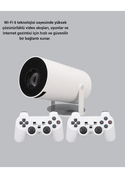 Mey İthalat Wi-fi 6 Ve Bluetooth 5.0 Destekli 4k Akıllı Projeksiyon Cihazı