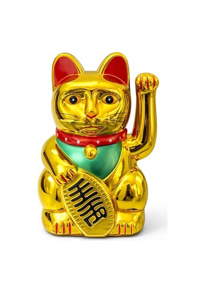 Pilli Sallanan Şans Kedisi - Maneki Neko Alk4525