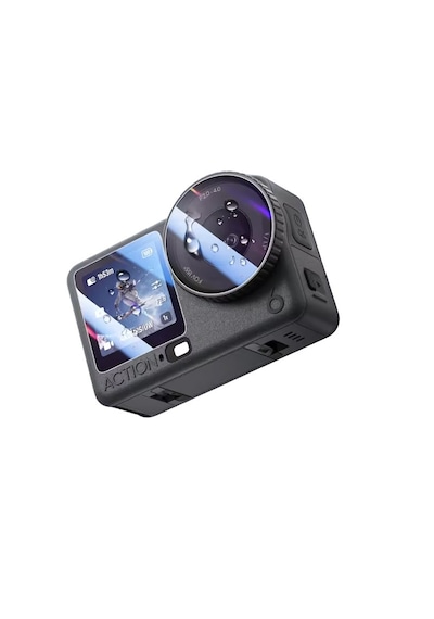 Dji Osmo Action 6 Temperli Cam Ekran Koruyucu 9h 3 Parça , Ön Ve Arka Ekran Ve Lens Koruyucu