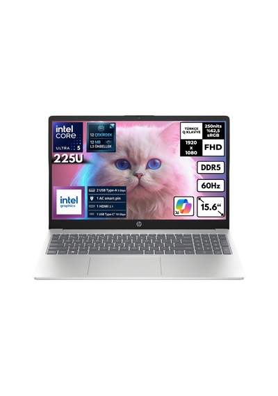 HP AI 15-FD2026NT D51E0EAHMF65 Ultra 5 225U 40 GB 1 TB SSD 15.6" W10P Dizüstü Bilgisayar