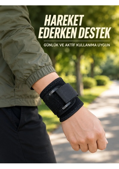 Mey İthalat Ayarlanabilir Bilek Destekliği Cırtlı Bileklik Günlük Kullanım Ve Spor İçin Bilek Desteği Diğer