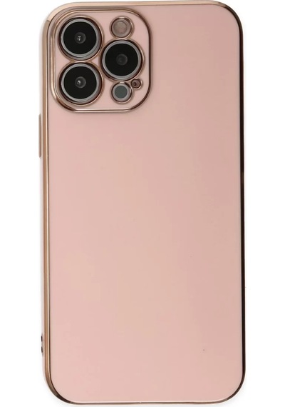 Newface Apple Apple iPhone Uyumlu  15 Pro Max Kılıf Volet Silikon - Pembe