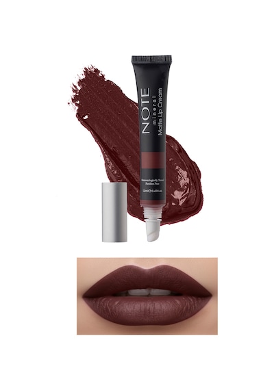 Note Cosmetique Mineral Matte Lip Cream Yarı Mat Bitişli Likit Ruj 07 Brownight - Bordo