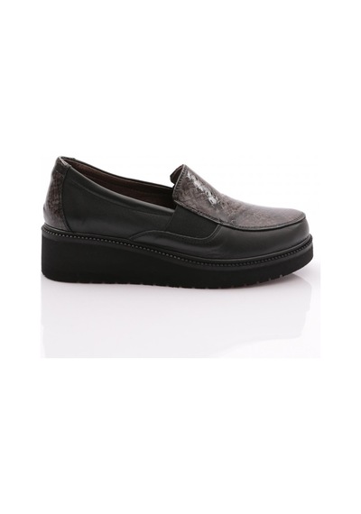 Dgn 30730 Kadin Comfort Ayakkabi 30730-692-R1712 Siyah Yılan