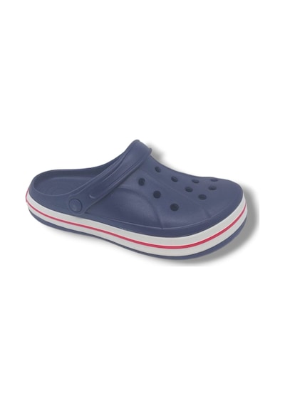 Zerhan Cflex 22233 Unisex Lacivert Kırmızı Beyaz Sabo Terlik Sandalet Lacivert