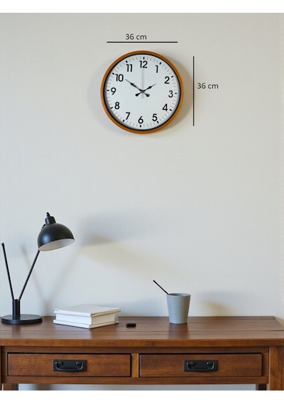 36 Cm Standart Turuncu Duvar Saati Diğer