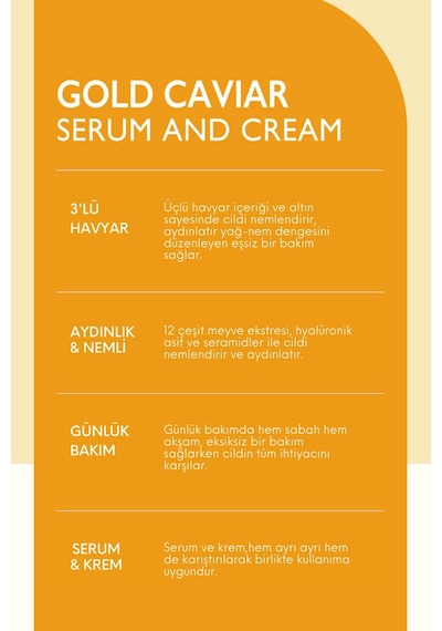 Maxclinic Gold Caviar Serum and Cream 60 ML