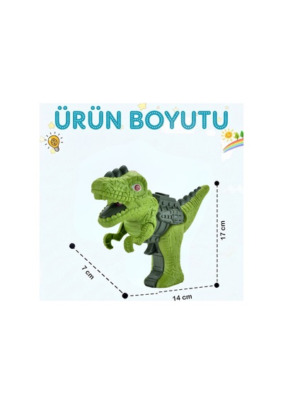 Dinozor Su Tabancası Işıklı, Kükreme Sesli Ve Buhar Atan Oyuncak