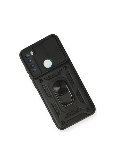 Newface Xiaomi Redmi Note 8 Kılıf Pars Lens Yüzüklü Silikon - Siyah
