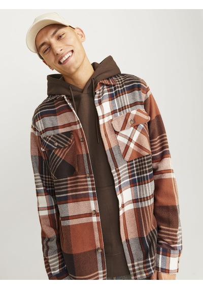Jack & Jones Jack&jones Erkek Gömlek 12261170 Kahverengi