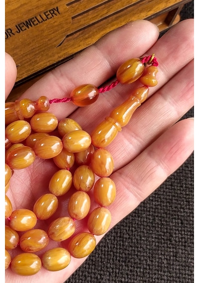 9 x 12 MM Mişmişi Sandaloz Baga Tesbih, Yeni Döküm Miskevi Baga, Katalin Kanayan Baga Tesbih