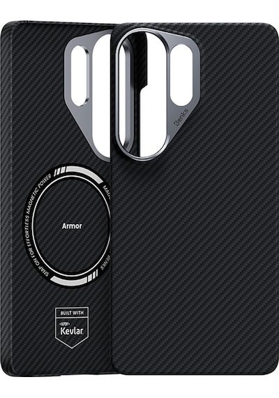 Galaxy Uyumlu S26 Ultra Uyumlu Kılıf Benks M-safe Özellikli Magnetik Armorair 600d Kevlar Fiber Kapak Siyah Siyah