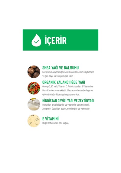 Siveno %100 Doğal Dudak Koruyucu Yoğun Etki Bitkisel Lip Balm Krem Nemlendirici Parlatıcı Onarıcı 6 G
