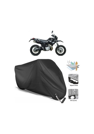 Yamaha Dt 125 Motosiklet Branda (Bağlantı, Kilit Uyumlu)-Siyah (457276175)