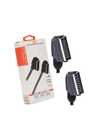 Scart 1.2 Metre 8MM Tırnaklı Tv Scart Kablo