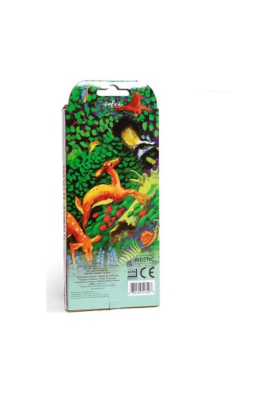 Eeboo Çift Uçlu 24 Renk Kuru Boya Kalemi - Unicorn Garden Çok Renkli