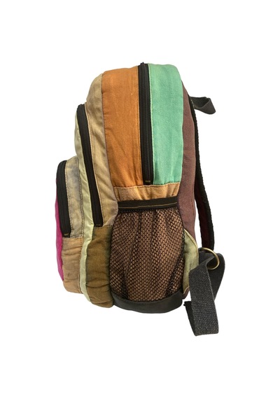 Old Cotton Cargo Kaliteli Vintage Disayn Sırt Gezi Çantası New Patchwork 5017 Pembe