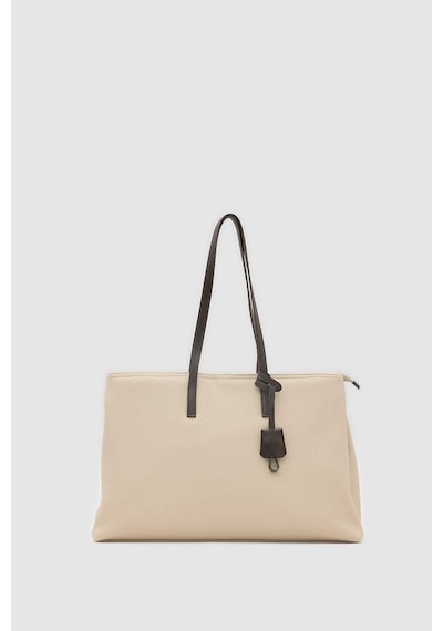 Shule Bags 15" Twill Dokulu Teknik Kumaş Laptop Çantası Kum Beji