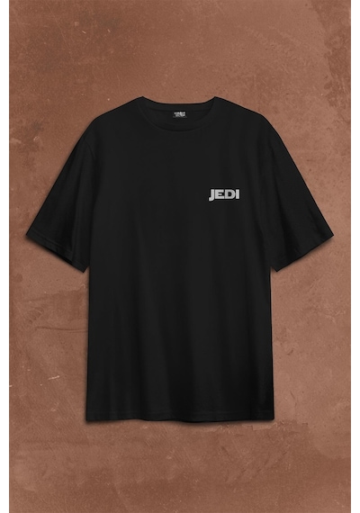 Star Wars Jedi I Never My Acceptance Letter Sırt Ön Baskılı Oversize Tişört Unisex T-shirt 001