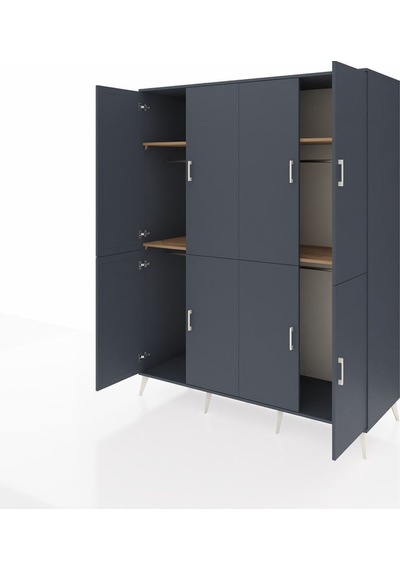Kronos Gardrop 4 Raflı 8 Kapaklı 4 Askılı 176x59x221 Antrasit-antrasit/çam Antrasit/çam Kronos Gardrop 4 Raflı 8 Kapaklı 4 Askılı 176x59x221 Antrasit-antrasit/çam Antrasit/çam