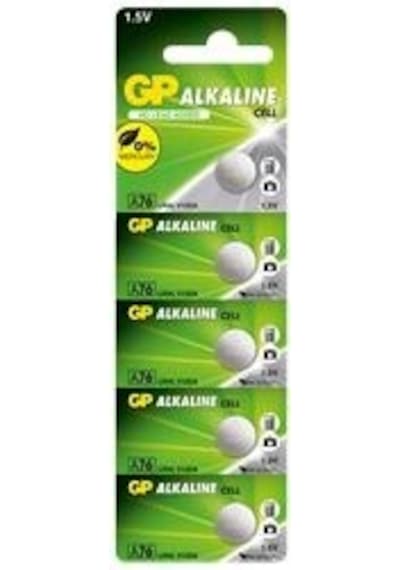 Gp Gpa76-c5 Lr44 Ag13 Alkalin Düğme Pil 5'li Paket