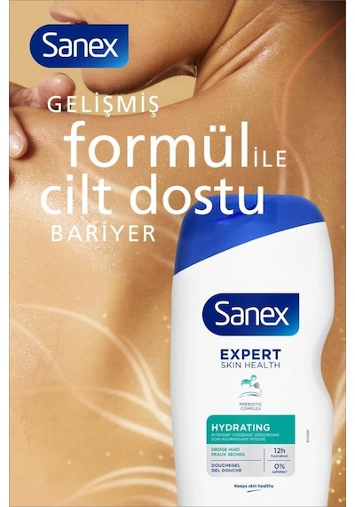 Sanex Expert Yoğun Nemlendirici Duş Jeli 2 x 400 ML