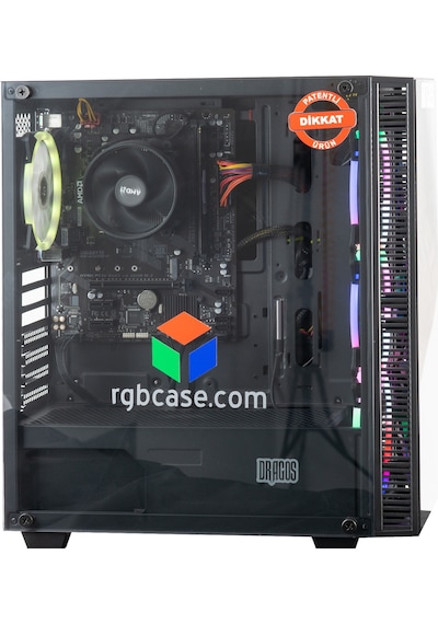 Bitges RGB LED Ekranlı 600W 80+ Oyuncu Bilgisayar Kasası