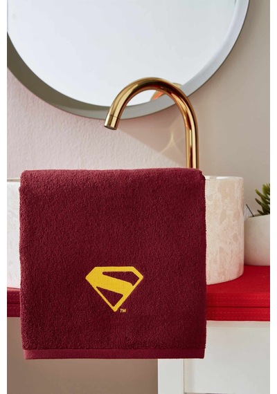 Özdilek Supergirl Lisanslı Havlu Seti Kırmızı