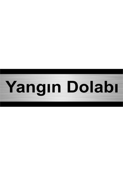 Yangın Dolabı 5x20cm Gümüş Renk Metal Yönlendirme Levhası