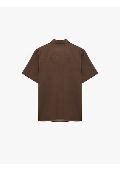 Koton Regular Fit Klasik Yaka Pamuklu Kısa Kollu Gömlek Koyu Kahverengi 6sam60012hw Koyu Kahve Koton Regular Fit Klasik Yaka Pamuklu Kısa Kollu Gömlek Koyu Kahverengi 6sam60012hw Koyu Kahve