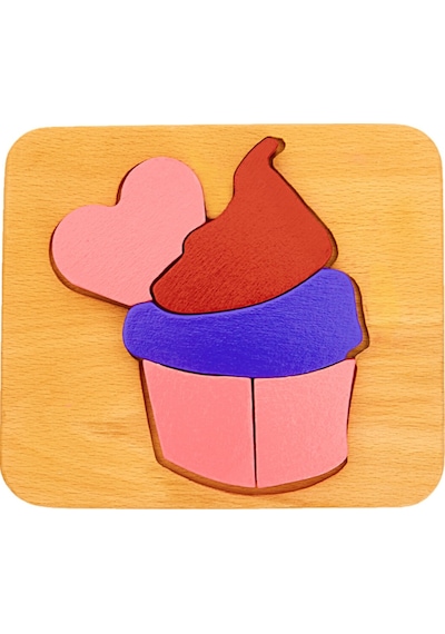Woodnjoy Cupcake Üç Boyutlu Ahşap Puzzle