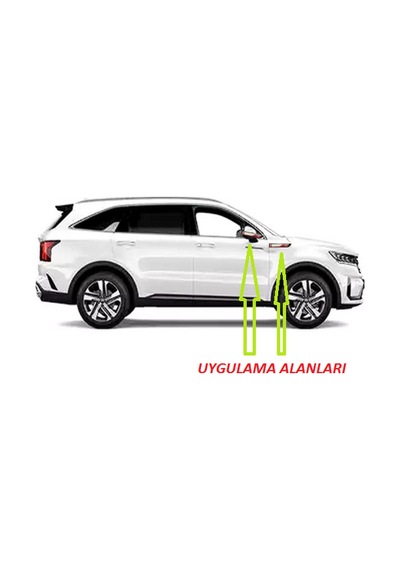 Kia GT Line Sorento Yan Aynalar Ve Çamurluk Yanı Damla Desen Bıça