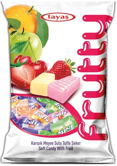 Tayaş Frutty Karışık Meyveli Yumuşak Şeker 325 Gr