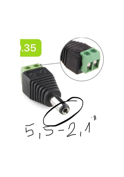 Hadron Hdx1337 Çevirici Led Adaptör Ucu 5.5 2.1 10 Lu Paket