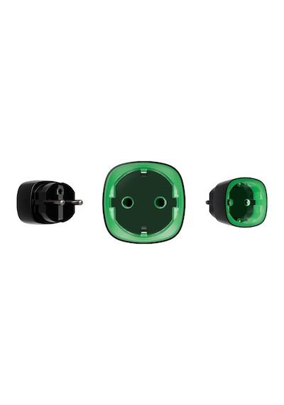 Ajax Socket Eu Type F Jeweller Güç Tüketimi İzleme Özelliğine Sahip Akıllı Priz Siyah