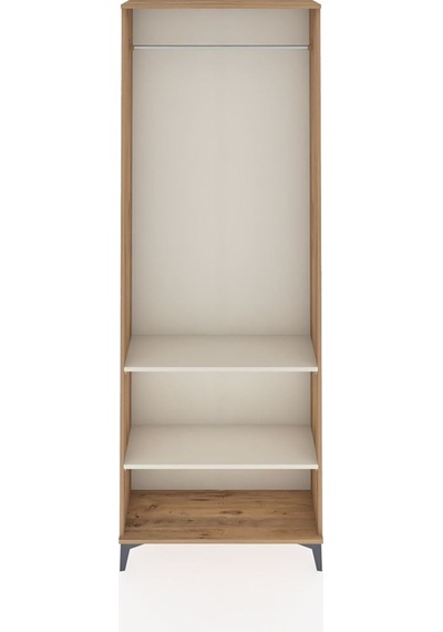 Arges Dolap 2 Raflı Tek Askılı 88x30x243 Çam-aytaşı Atlas Çam