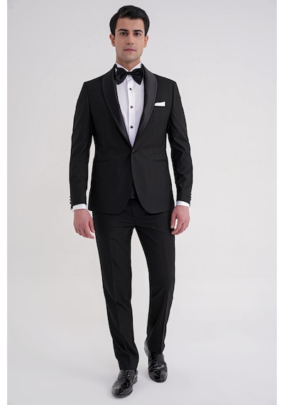 Efor Black 086 Takım Slim Siyah Klasik Siyah