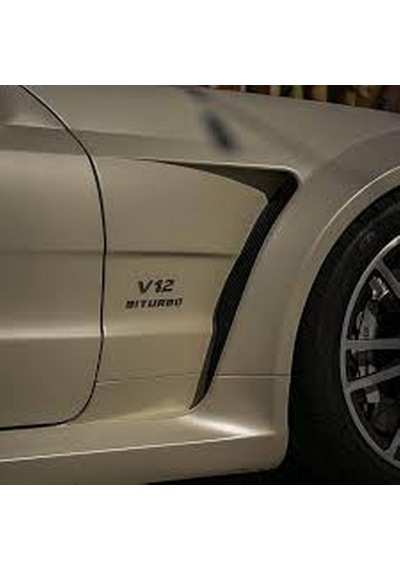 Dk Tuning Benz V12 Biturbo Çamurluk Yanı Siyah Logo Amblem 2 Li S