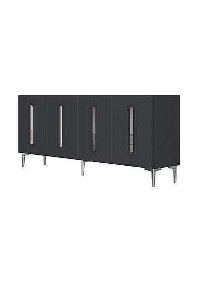 Ka1810as Rany Konsol ,tv Sehpası Antrasit-silver 180cm