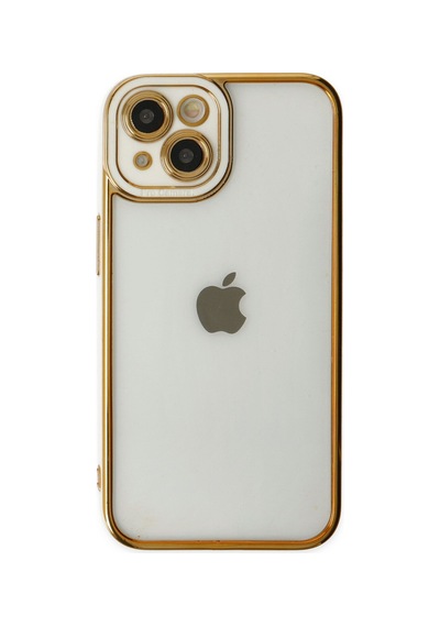 Apple iPhone Uyumlu  14 Plus Kılıf Liva Lens Silikon -  Beyaz