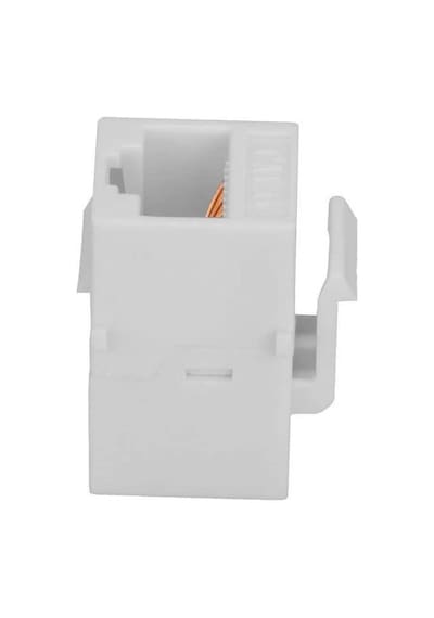 Cat. 6 Rj45 Dişi - Dişi Keystone Ara - Beyaz