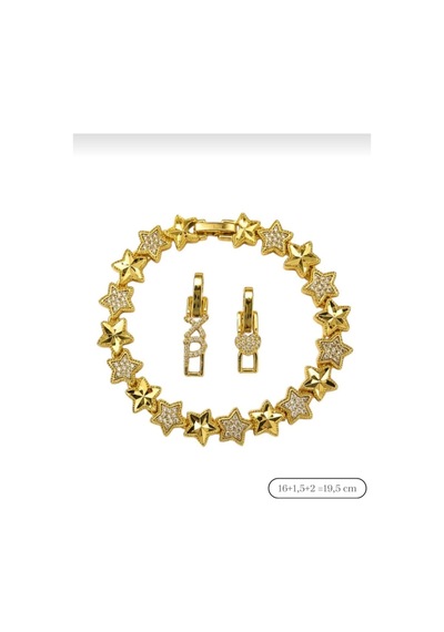 Xuping Jewelry Kadın Zirkon Taşlı Yıldız Su Yolu Bileklik 19.5 Cm Altın - 930000201 Altın - 930000201 Altın Xuping Jewelry Kadın Zirkon Taşlı Yıldız Su Yolu Bileklik 19.5 Cm Altın - 930000201 Altın - 930000201 Altın