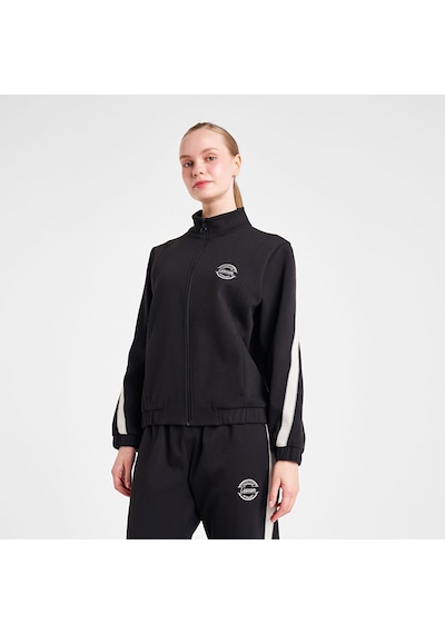 Lescon 25n-2138 Kadın Fermuarlı Sweatshirt Siyah
