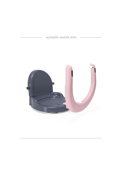 Perfecto Yandan Açılır Banyo & Mama Oturağı Pembe