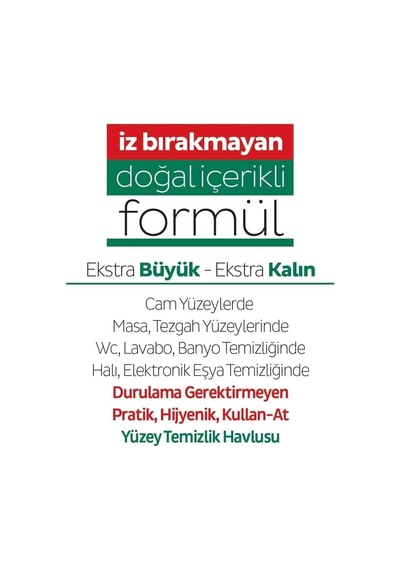 Sleepy Easy Clean Yüzey Temizlik Havlusu 100 Yaprak Tekli