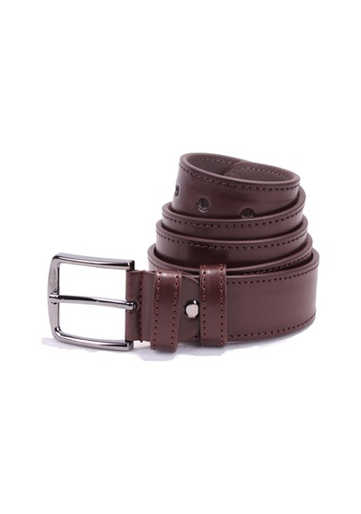Dagoster Dmk26-354 Kahve 4 Cm Suni Deri Erkek Kemer Kahve